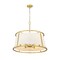 Z-Lite Lenyx Pendant Chandelier, 6-Light, 26 In.W x 26 In.L x 23.5 In.H, Rubbed Brass/White 1935-26RB - alternate 4